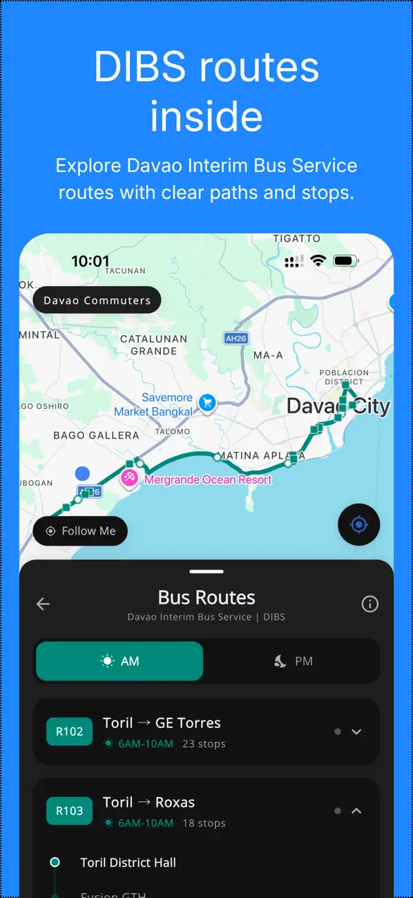 Davao Commuters: Tell it where you're going.